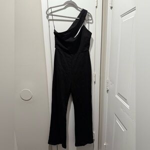 Petal & Pup Black Asymmetrical Jumpsuit (Angelus Jumpsuit)